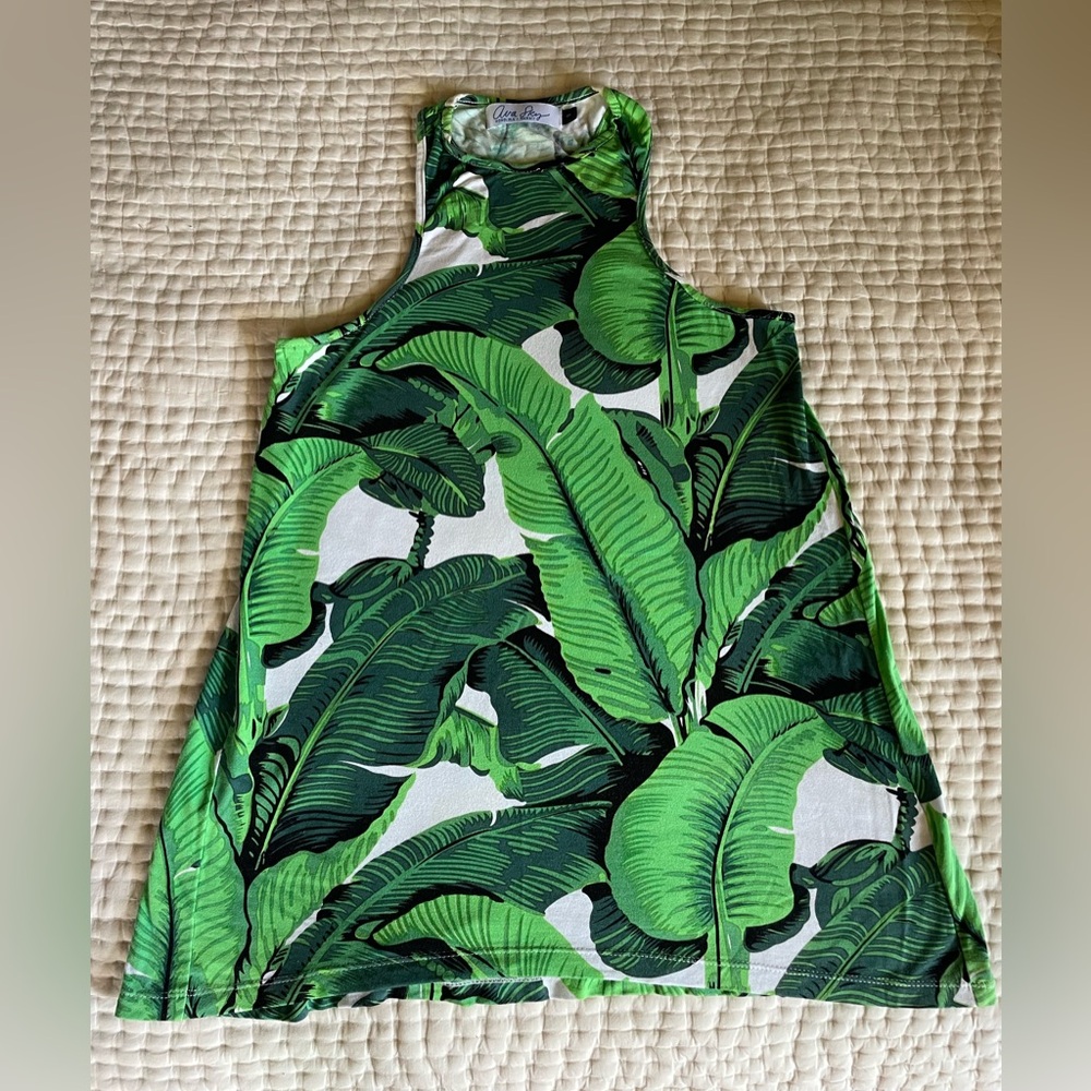 Ava Sky Tank Tempo Green Palm Small